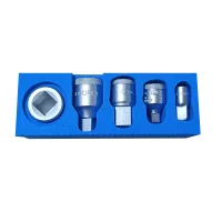 Jogo Adaptador de Soquete 5pcs 1/4X3/8" 3/8X1/4" 3/8X1/2" 1/2X3/8" 1/2X3/4" CRV Gedore S 2032-05