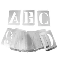 Jogo Alfabeto de Chapa 27 Pecas 100MM Krause 19