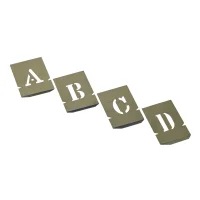 Jogo Alfabeto de Chapa 27 Pecas 80MM Rex 124