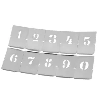 Jogo Algarismo de Chapa 10 Pecas 100MM Krause 9