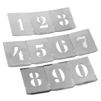 Jogo Algarismo de Chapa 10 Pecas 25MM Krause 3