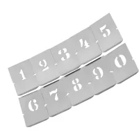 Jogo Algarismo de Chapa 10 Pecas 35MM Krause 4