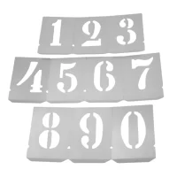 Jogo Algarismo de Chapa 10 Pecas 50MM Rex 112