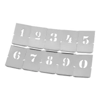 Jogo Algarismo de Chapa 10 Pecas 60MM Krause 8