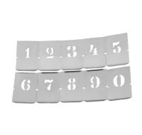 Jogo Algarismo de Chapa 10 Pecas 80MM Krause 8