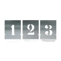 Jogo Algarismo de Chapa 10 Pecas 80MM Rex 114