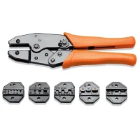 Jogo Alicate Prensa Terminais 6pc Com 5 Mandibulas 0,5 A 16MM2 Tramontina Pro 44055/506