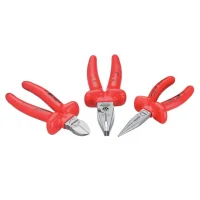Jogo Alicates Isolados 1000V 3 Pecas VDE EN60900 Duplo Isolamento CRV Gedore VDE S 8003