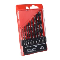 Jogo Broca 3 Pontas para Madeira 8pcs 3A10MM Rocast 530049