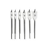 Jogo Broca Chata 6 Pecas AC 10A25MM Sparta 7040555