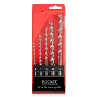 Jogo Broca de Widia Concreto 5pcs 4A10MM Rocast 160020