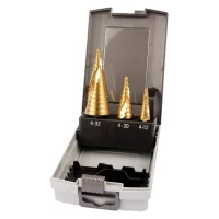 Jogo Broca Escalonada 3 Pecas Com Tratamento de Titanio 4A32MM Makita D-41872