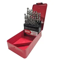 Jogo Broca Haste Paralela 19 Pecas DIN 338 HSS 1A10MM Rocast 50160