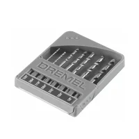 Jogo Broca Haste Paralela 7 Pecas Para Micro Retifica HSS 0,8A3,2MM Dremel 628