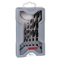 Jogo Broca Haste Paralela 7 Pecas Point TEQ DIN 338 Mini X-Line HSS 2A10MM Bosch 2608577347