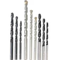 Jogo Brocas para Metal Madeira Concreto 9pcs 4A8MM Black Decker BD0110CS