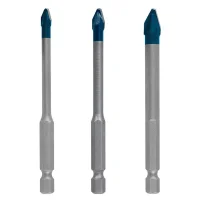 Jogo Broca para Porcelanato Expert Hex9 3pcs Hard Ceramic Encaixe Hexagonal 5-6-8MM Bosch 2608900595