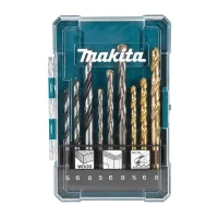 Jogo Brocas para Metal Madeira Concreto 9pcs 5A8MM Makita D-71962