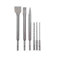 Jogo Brocas Talhadeiras e Ponteiro Sds Plus 6pcs 1 Ponteiro 2 Talhadeiras e Brocas 5,6,8MM Makita D-58920