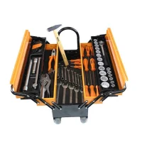 Caixa Sanfonada 5 Gavetas 60 Pecas Cargobox com Rodas e Puxador Retratil 56CM Tramontina Pro 44952/660