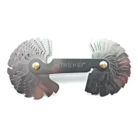 Jogo Calibre de Rosca Combinado 52 Laminas 55/60 Graus BSW BSP Metrica 0,25A6MM Kingtools 600072