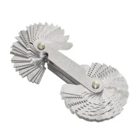 Jogo Calibre de Rosca Combinado 58 Laminas 55 e 60 Graus Metrica e Whitworth Zaas 1130004