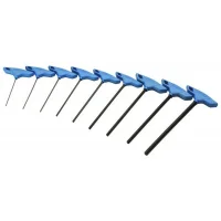 Jogo Chave Allen com Cabo T 9 Pecas CRV 2A10MM Gedore 42T9M