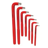 Jogo Chave Allen Isolada 1000V 7 Pcs IEC60900 NR10 CRV 3A12MM Gedore V42