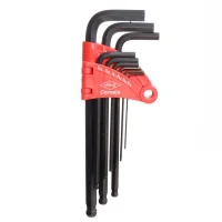 Jogo Chave Allen Ponta Bola Longa 9pcs CRV 1/16-3/8" Corneta 3123151