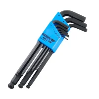 Jogo Chave Allen Ponta Bola Longa 9pcs CRV 1,5A10MM Gedore 42KL9M