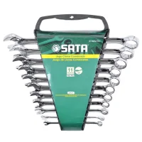 Jogo Chave Combinada 15 Graus 11pcs CRV 1/4A7/8" Sata ST09021SJ