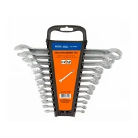 Jogo Chave Combinada 15 Graus 12pcs CRV 6A22MM Riosul 010016