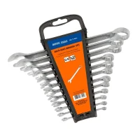 Jogo Chave Combinada 15 Graus 12pcs CRV 6A22MM Riosul 010016