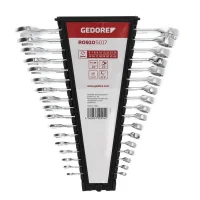 Jogo Chave Combinada 15 Graus 17pcs CRV 6A22MM Gedore Red R09105017