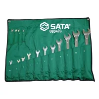 Jogo Chave Combinada 15pcs CRV 6A32MM Sata ST08042G