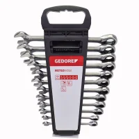 Jogo Chave Combinada com Catraca 12pcs CRV 8A19MM Gedore Red R07105012