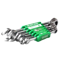 Jogo Chave Combinada com Catraca 6pcs CRV 8A19MM Belzer 8556BJ