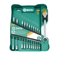 Jogo Chave Combinada com Catraca 12pcs Speedy CRV 8A19MM Sata ST0906602