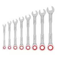 Jogo Chave Combinada com Catraca 8pcs CRV 8A19MM Bosch 1600A03AG5