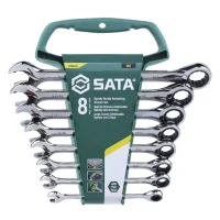 Jogo Chave Combinada com Catraca 8pcs Speedy CRV 5/16A3/4" Sata ST09034G