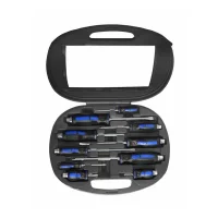 Jogo Chave de Fenda e Phillips 10pcs 5 Fendas e 5 Phillips 1/8X3A5/16X6" Riosul 010120