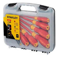 Jogo Chave de Fenda e Phillips Isolada 1000V 7pcs VDE EN60900 NR10 CRV Stanley STMT60175-LA