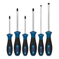 Jogo Chave de Fenda Phillips e Pozidriv 6pcs 2 Fendas 2 Phillips 2 Pozidriv CRV Bosch 1600A039PD