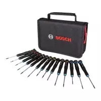 Jogo Chave de Precisao 14 Pecas Para Ourives Fenda Phillips Torx e Outros Bosch 1600A039PN
