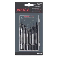 Jogo Chave de Precisao 6 Pecas Para Ourives 4 Fenda e 2 Phillips Noll 3710001