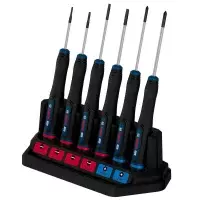 Jogo Chave de Precisao 6 Pecas Para Ourives 4 Fenda e 2 Phillips Bosch 1600A039PL