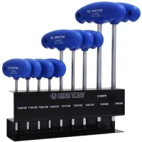 Jogo Chave Torx com Cabo T 9 Pecas CRV T10AT50 King Tony 21309PR
