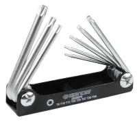 Jogo Chave Torx Canivete 8pcs CRV T9AT40 King Tony 20308PR