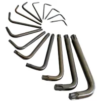 Jogo Chave Torx L 15 Pecas CRV T6AT60 Gedore 43TX15