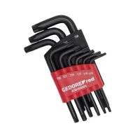 Jogo Chave Torx L 9 Pecas CRV T10AT50 Gedore Red R36405009